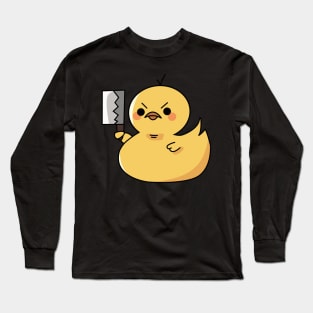 Angry gummy duck with knife! Long Sleeve T-Shirt